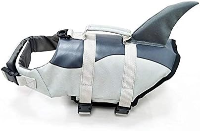 Zhaolian888 Dog Life Jackets Shark & Mermaid Style Pet Dog Swimming Lifesaver Float Coat Life Vest (Shark XS)