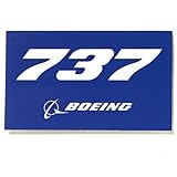 737 Blue Sticker