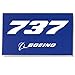 737 Blue Sticker
