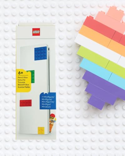 LEGO - Estojo de Plástico LEGO® com Minifigura | LEGO Stationery | Material Escolar Lego