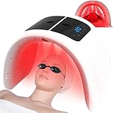 BEICNWOD 7 Color LED Face Mask with Spray, Red Light Therapy Facial Skin Care Device for Home Use