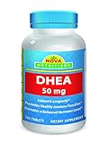 Nova Nutritions DHEA 50 mg Supplement 120 Tablets - Supports Balanced Hormone Levels For Men & Women - Promotes Healthy Aging - USA Manufactured