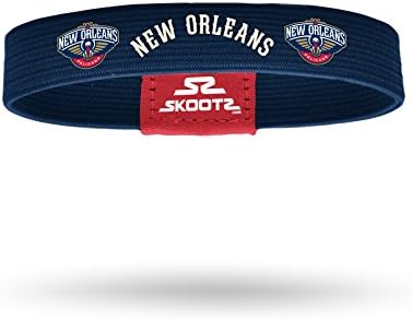 Officially Licensed NBA Wristbands (Medium, New Orleans Pelicans)
