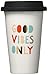 About Face Designs 185717 Hello World-Good Vibes Only Thermal Mug, 10.5 oz, Multicolor