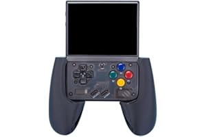 BIGARBEE 3D Printed Grip Handle for Miyoo Mini Plus Game Console Miyoo mini+ Controller Accessories (black)