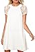 ABUSA Womens Dresses Casual Summer Special Occasion Lace Chiffon Wedding Dress - Clearance