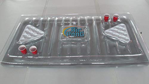 Air Pong The Table, Inflatable Beer Pong Cooler, Floating Beer Pong Table, 7ft, Vinyl, Lightweight, Portable, Comes with a Built-in Cooler and Free Plastic Racks, by PongHead Air Pong The Table, Inflatable Beer Pong Cooler, Floating Beer Pong Table, 7ft, Vinyl, Lightweight, Portable, Comes with a Built-in Cooler and Free Plastic Racks, by PongHead
