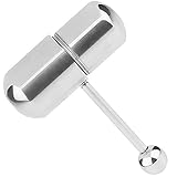 Vibrating Tongue Ring Stainless Steel Body Piercing With 2 Batteries Stainless Steel