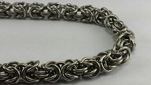 Stainless Steel Byzantine Weave Chainmail Wallet Chain