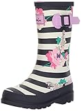 Joules Girls' JNRGIRLSWLY Rain Boot, Margate Floral