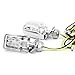 Krator TL-GJ-047-2 Turn Signals Lights (Custom Chopper Motorcycle Led Amber Blinkers Flashers Leds)