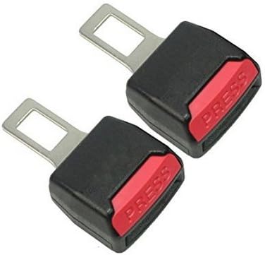 Ammuy 2-Pack Universal Adjustable Car Safety Seat Belt Seatbelt Clip - Black