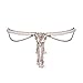 Sannysis HMetal Chain Jewelry Headband Head Hair Band Tassels Pearl