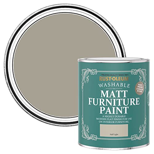 Rust-Oleum Pintura gris para muebles y zocalos en acabado mate, 750 ml