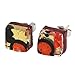 Glass Of Venice Murano Glass Venetian Reflections Square Stud Earrings - Black Red