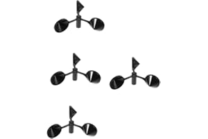 BESPORTBLE 4pcs Cup Wind Speed Sensor Anemometer Shell Abs Material Wind Replacement for Weather Stations