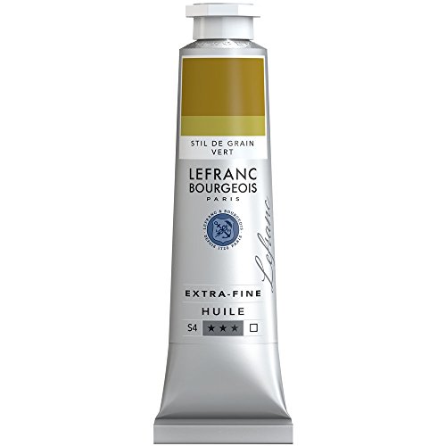 Lefranc Bourgeois 405111 Extra fijne Lefranc olieverf met hoogwaardige kunstenaarspigmenten, lichtecht, verouderingsbestendig - 40ml Tube, Stil De Grain Green