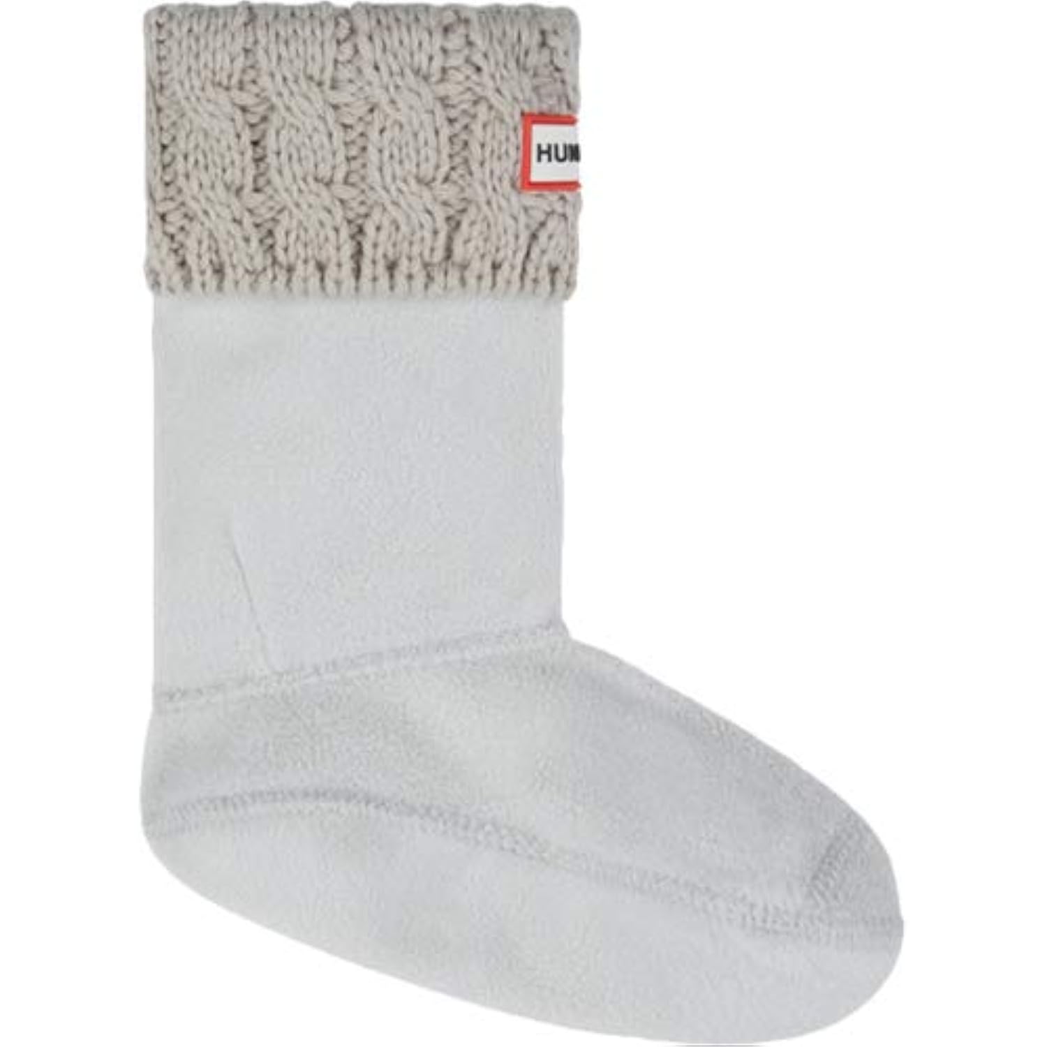 Hunter Original ESF15543 Kids Greige Six-Stitch Cable Boot Socks