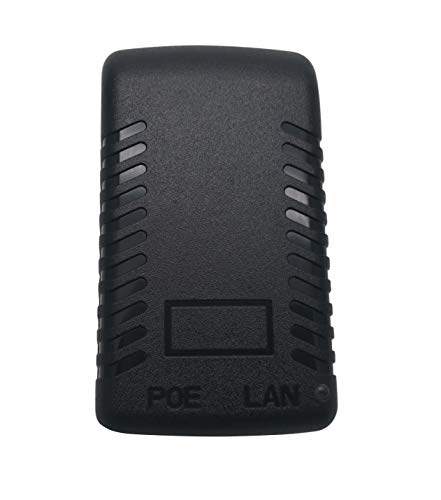 Excelity Wall Plug POE Injector with 48v Power Supply 802.3af for Security IP Cameras IP Phones, 10/100Mbps