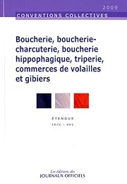 Convention collective nationale, Boucherie, boucherie-charcuterie, boucherie hippophagique, triperie, commerces de volailles et gibiers