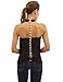 PattyBoutik Women's Halter Drape Front Chain Back Twinset Top (Black S)