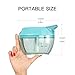Manual Garlic Chopper Onion Grinder, Ourokhome Portable Speed Cutter Mini Pull String Food Processor Mincer for Vegetables, Fruits, Tomato, Ginger, Nuts, Herbs, etc., 2 cup, (Blue)