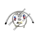 Universal Turbo Oil Line Kit Feed Return Drain Pan