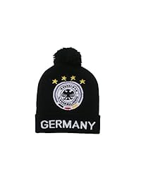 Germany 4 Stars, Deutscher Fussball-Bund Logo FIFA World Cup Toque Hat With Pom Pom