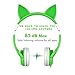 iClever BoostCare Wired Kids Headphones Cat-Inspired Over The Ear Headsets with 85 Volume Limited, Food Grade Silicon Material(HS09), Green
