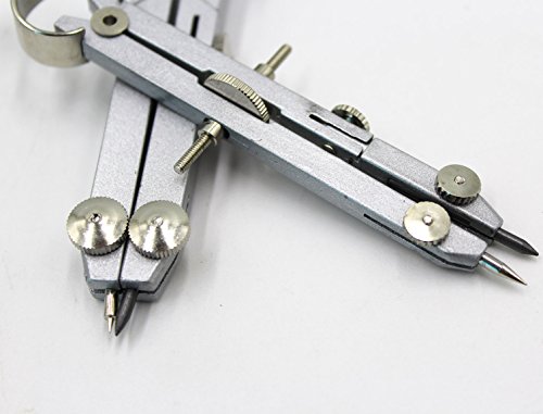 BYP Stainless Steel Circle Drawing Compasses Geometry Sets Math Drafting Dividers Tool Set 5 Pack