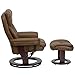 Flash Furniture Allie LeatherSoft Upholstered Recliner with Footrest, Arms, and Headrest, Padded Swivel Recliner Chair and Ottoman Set, Palimino