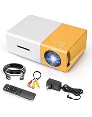 Meer Mini Projector,Portable Movie Projector,Neat Projector,Proyector Compatible with iPhone,Android,Windows,Firestick,PS5,Laptop,Tablet,Provide HDMI,USB,Earphone,AV Port and Remote Controller
