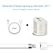 DYTesa Apple Pencil Charger,Charger Docking, Charging Stand Built-In USB Charging Cable Silver
