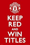 Manchester United - Keep Red Poster Print, 24x36 Poster Print, 24x36