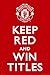 Manchester United - Keep Red Poster Print, 24x36 Poster Print, 24x36