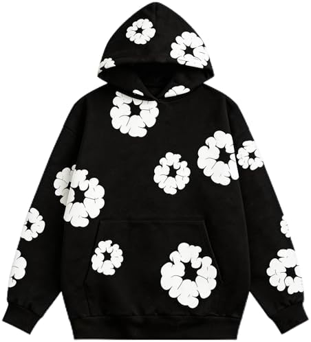 Amazon.com: RICK TOP ONE Y2K Style Bubble Print Hoodie, Long