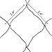 Yaheetech 50ft x 50ft Net Netting for Bird Poultry Aviary Game Pens Black 2.4-inch Square Mesh Size