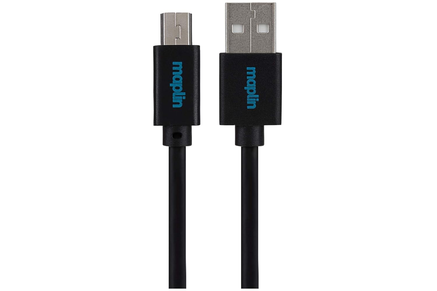 Maplin USB-A to Mini USB-B Cable 5m Black