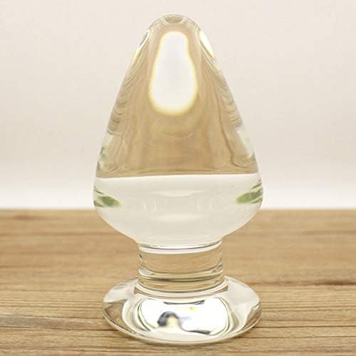 Huge Double-Sided Head Textured Curved Glass Stick Skin-Friendly Crystal Glass for Women Female Men Beginners