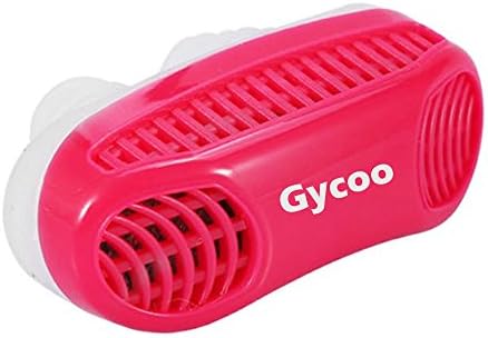 Gycoo Anti Snoring Solution Air Purifier Filter Snore Stopper Device Chin Strap Nose Vent Solution for Comfortable Sleep (Blue) (Red)