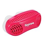 Gycoo - Anti Snoring Solution Air Purifier Filter Snore Stopper Chin Strap Nose Vent Solution for Comfortable Sleep (Red)