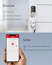 WiFi Door Locks for Front Door : SMONET Remote