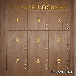 iSYFIX Gold Chrome Vinyl Numbers Stickers 2 Inch