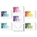 BEST PAPER GREETINGS Bulk Birthday Cards with Envelopes - 144 Pack 4 x 6 in Rainbow Ombre, 6 Designs - Blank Inside & Matching White Envelopes - Happy Birthday Cards Bulk Assortment