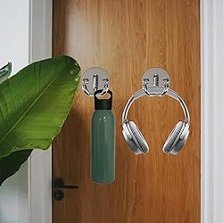 Vanloory Bath Towel Hooks, 5 Pack Double Prong Coat