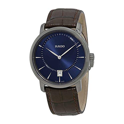 Rado DiaMaster Quartz Blue Dial Ceramic Men's Watch R14135206