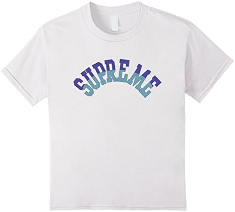 unisex-child Supreme Curve Tee Shirt 12 White