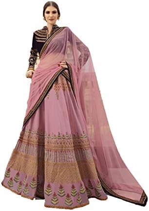 Indian Women Designer Partywear Ethnic Traditional Pink Lehenga Choli.