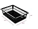 6 Pack - Plastic Storage Organizing Baskets, Food Pantry Closet Shelves Large Organizer Bins, 15