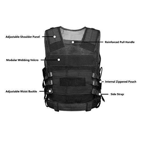 Tactical Vest for Men, Airsoft Vest Adult, Combat Training Vest